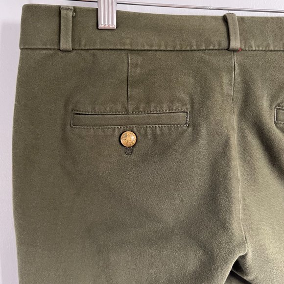 Banana Republic Sloan Flare Stretch Pants Olive Green Size 4 - Picture 9 of 11